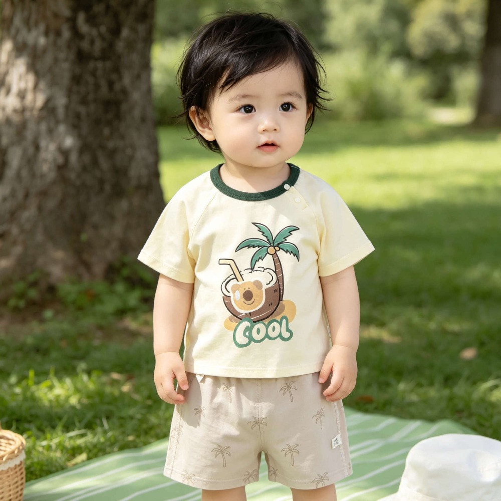 Baby Clothing Made In Usa - 0-3 Yaşındaki Bebek Yaz Kısa Kollu
