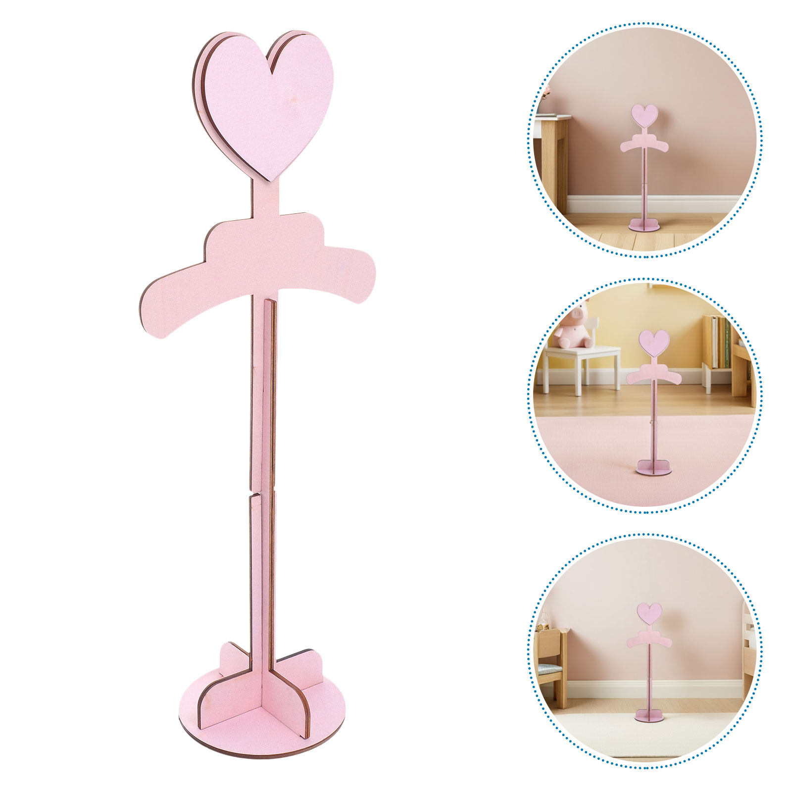 Baby Clothing Rack - 2 adet el monteli katı ahşap