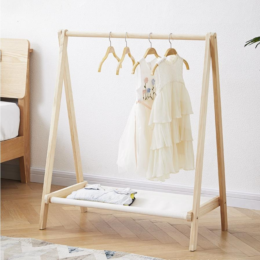 Birleşik ahşap zemin ayakta el - Baby Clothing Rack incelemesi ve fiyatı