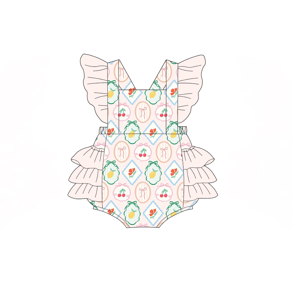 Üç katmanlı fırfırlı, meyve ve - Baby Clothing Made In Usa incelemesi ve fiyatı